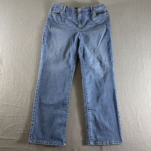 Buffalo Jeans Womens 14/34 Blue Alyssa‎ High Rise Straight Leg Denim Stretch